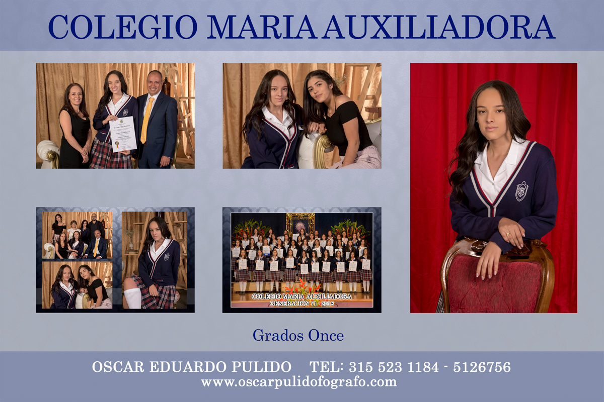 Servicios para colegios, books, fotos de grados, video
